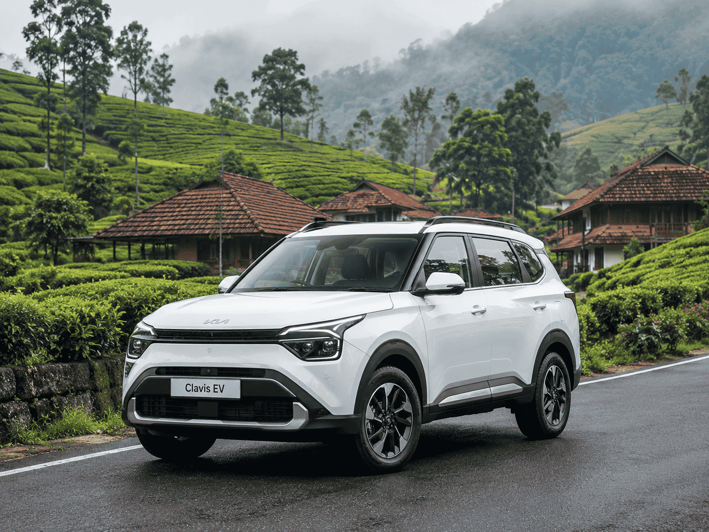 Kia Clavis EV on Kerala Road